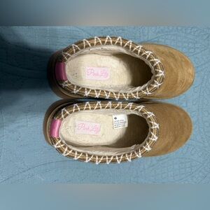 Pink Lily platform clogs